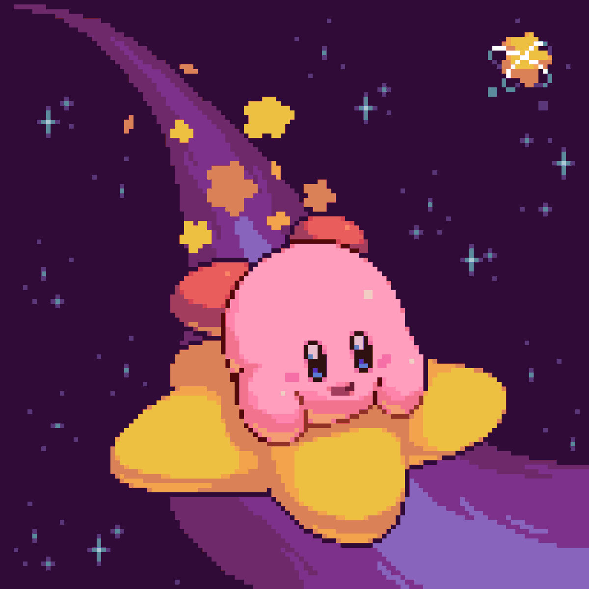 Pixel_Pit's tweet photo. Kirby in space
#pixelart https://t.co/aR9uc3mOv1
