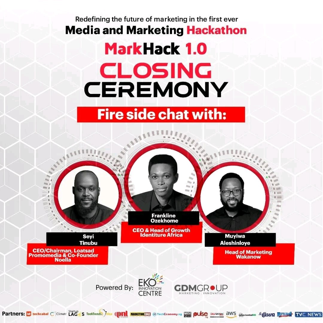 frankozekhome's tweet photo. I'm honoured to be one of the speakers invited to the MarkHack 1.0 Closing Ceremony, alongside respectable marketing veterans: Idorenyen (Idy) Enang, Seyi Tinubu &amp; Muyiwa Aleshinloye. Register to attend at: https://t.co/LzdOgtGj36

#markhack #mediahackathon #MarketingDigital https://t.co/ps4icuV0tg