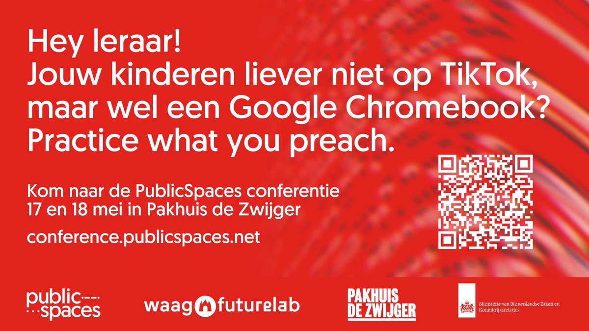 Vanmiddag is er bij de PublicSpaces conferentie een sessie over "Digitalisering in het onderwijs" met gespreksonderwerpen als Publieke waarden en het toepassen van het Ethiekkompas

Online te volgen via: conference.publicspaces.net/session/digiti…

#privacy #pubconf2022 #onderwijs #jedatadebaas