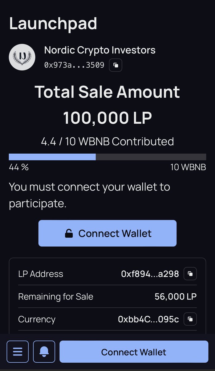 NCIDAO's tweet photo. LP tokens sale is now open at https://t.co/r501m3JD3z

Long term investments into #BTC #BNB and #Ethereum https://t.co/3D3EPoFSwW