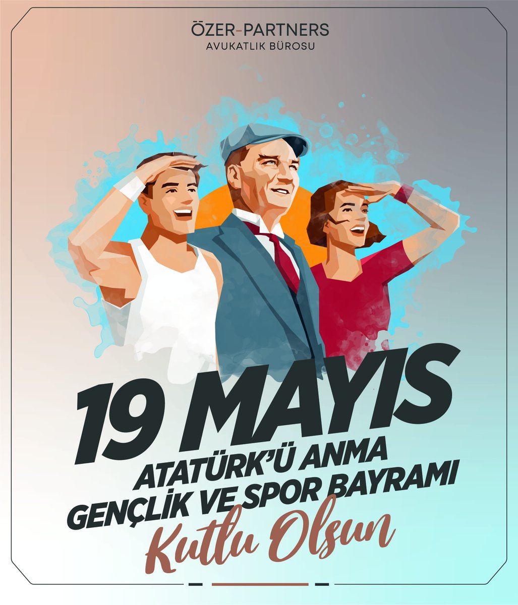 “Bir gün ulusu sizin gibi beni anlamış gençliğe bırakacağımdan çok memnun ve mesudum.” Mustafa Kemal Atatürk 
19 Mayıs Atatürk’ü Anma Gençlik ve Spor Bayramımız kutlu olsun. #19MayısGenclikveSporBayramı #19Mayis1919 #19MayisAtatürküAnma