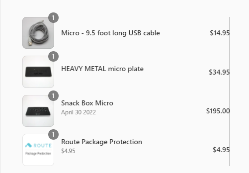 27ude's tweet photo. @junkfoodarcades I'm mainly talking about the 9.5 foot cable I ordered alongside my micro, It was taken off the site after the PCB switch and I'm worried I won't be getting it or it won't fit my micro since it's not a USB-C cable. https://t.co/N9yBIgHtLk