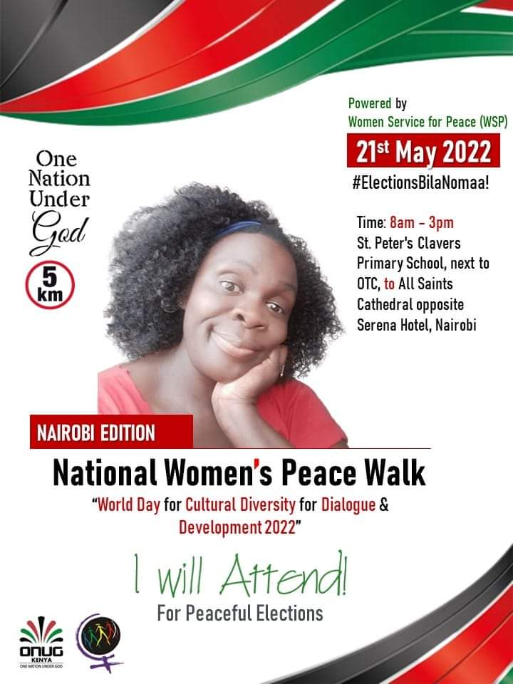 #Electionsbilanoma
#WomenwalkforPeace
#Untilallwomenarefree!
<a href="/Dowllar/">#Untilallwomenarefree!</a> <a href="/BeatriceElachi1/">Beatrice Elachi</a> <a href="/MarthaKarua/">Martha Karua</a> <a href="/WorldMarchWomen/">World March of Women</a> <a href="/PeaceCorps/">Peace Corps</a> 
<a href="/NationBreaking/">Nation Breaking News</a> <a href="/citizentvkenya/">Citizen TV Kenya</a> @RAMOGI1TV <a href="/StandardKenya/">The Standard Digital</a> <a href="/Tuko_co_ke/">TUKO.co.ke | The Heartbeat of Kenya</a>