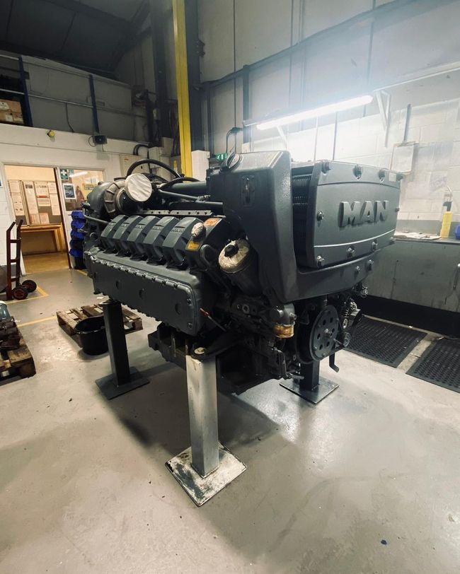 stmengineering's tweet image. Our factory-trained engineers are currently at our workshops in Great Yarmouth overhauling this MAN D2862 v12.

It will be as good as new, once we have finished working our magic ✨

#MANengine #marineengineers #shipping