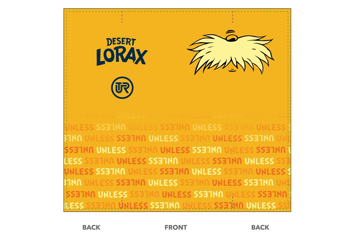 Hey all, it’s time to get new Desert Lorax swag, designed by our very own Jasmine Woo! We have long and short sleeve jerseys, a reversible tank, shorts, and a cheeky neckie to keep the cold out. Orders and payment must be received by May 30th. 
 
forms.gle/Y3M6jMPgQWAmvE…