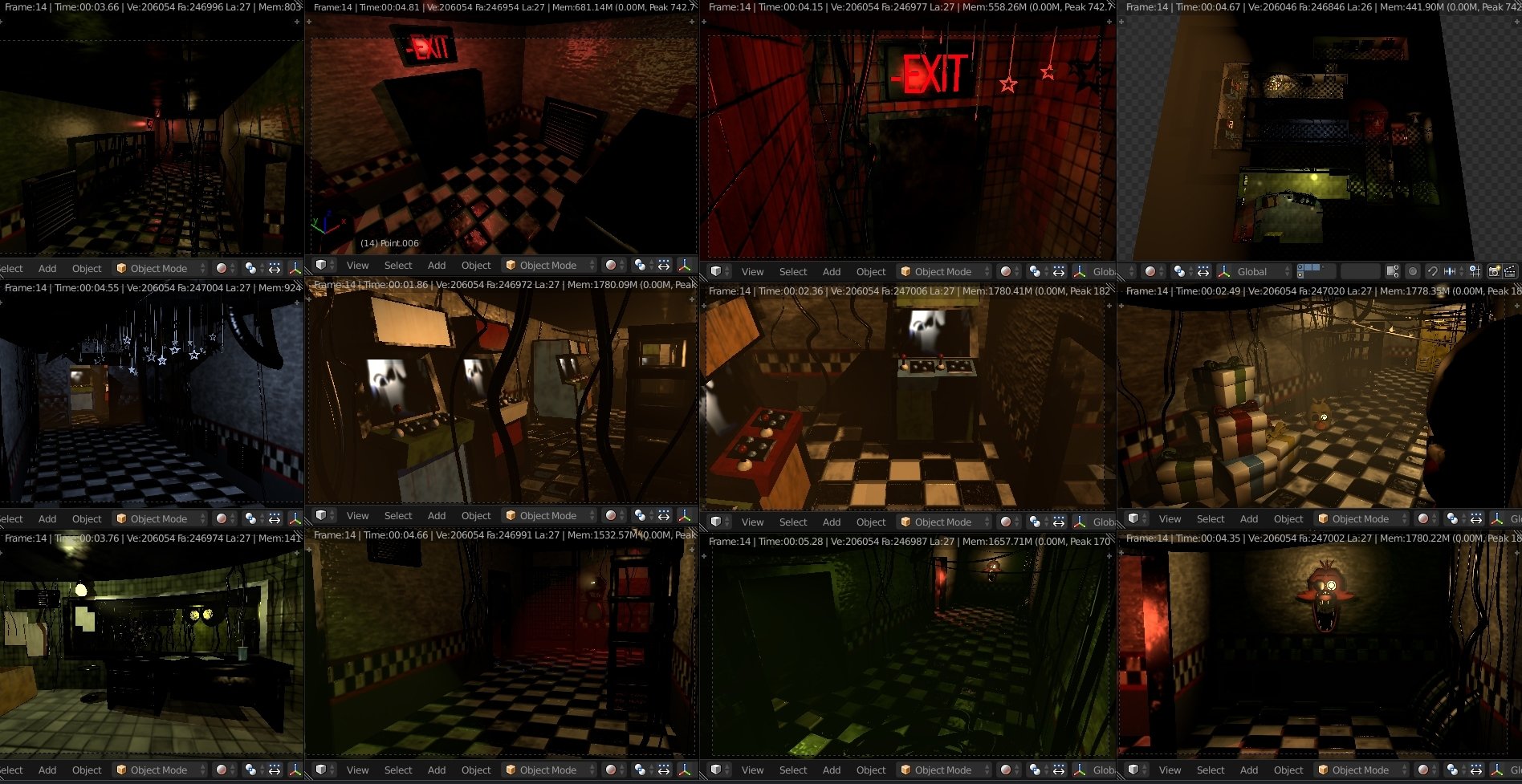 Abandoned FNaF 3 map - Finished Projects - Blender Artists Community