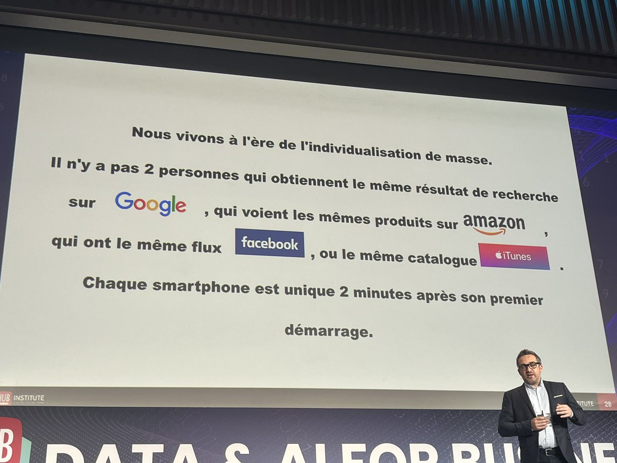 Chaque smartphone est unique après 2 minutes de démarrage #ia #data #hubday #mbadmb