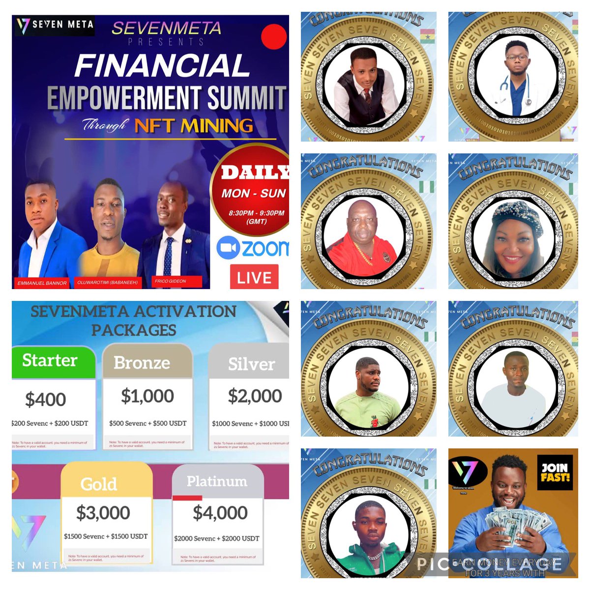 Dfc__Community's tweet image. Come join our Africa team daily zoom 🔊 to stand a chance to win SEVENC . 
Africa , China , India , South east Asia , UK communities are all promoting 7 Meta now 🔥🔥🔥
Join our 7 Meta Dao community now . 
Can’t wait for our 
“Seven token”
To break $10 this month 🥰