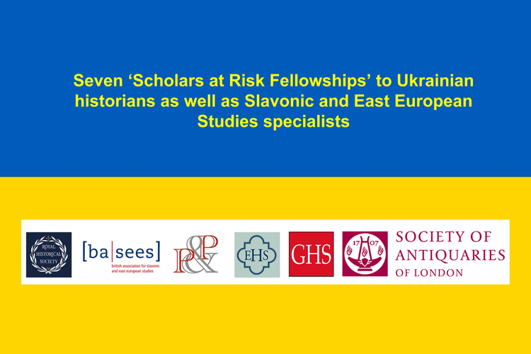 BASEES's tweet photo. In March @RoyalHistSoc joined with @BASEES
 &amp; other learned societies to create Ukrainian 'Scholars at Risk Fellowships'.

Today we now announce 7 Fellowships to be held at UK / EU universities https://t.co/w6l2pWV67P @GermanHistSoc @PastPresentSoc @EcclesHistSoc @SocAntiquaries https://t.co/eQVm9Zf9A6