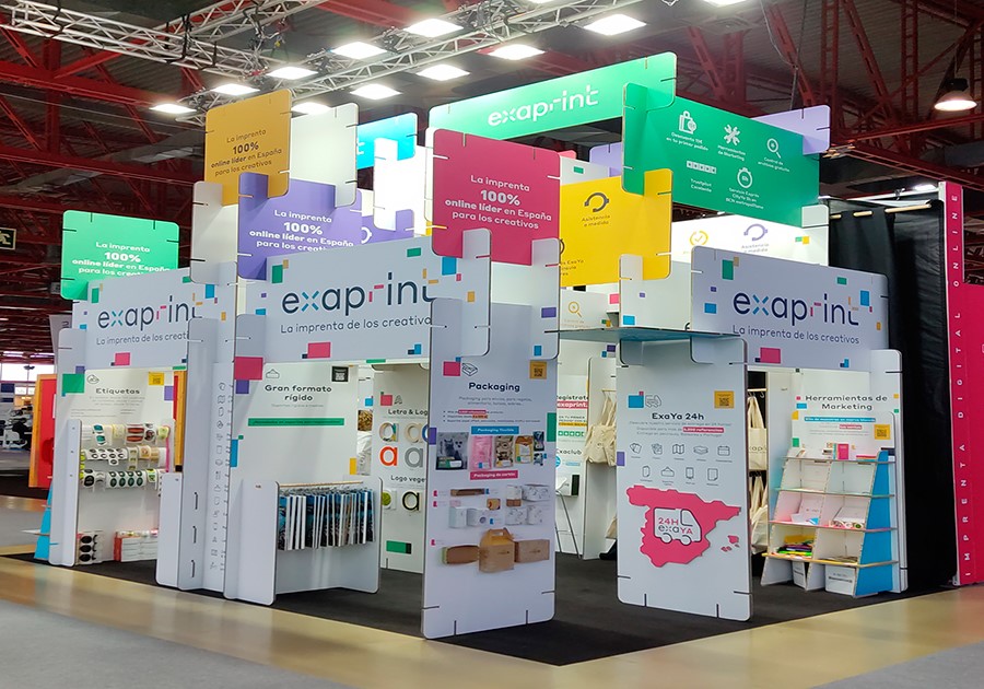APdigitales's tweet photo. #Exaprint destacó en @CPrint_Madrid con un stand impreso íntegramente en #carton 100% reciclable @Exaprint_es #sostenibilidad https://t.co/u7Q6guz15d https://t.co/MVE5rge3Tp