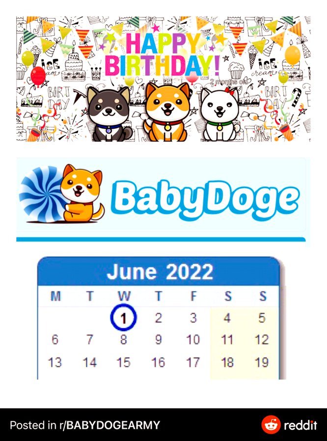 fazel12376's tweet photo. I'm so excited beacause #BabyDogeCoin 's one year birthday is coming soon. How about you?🐶🐶🍼🍼🥳🥳 https://t.co/RjX1hmwQtQ