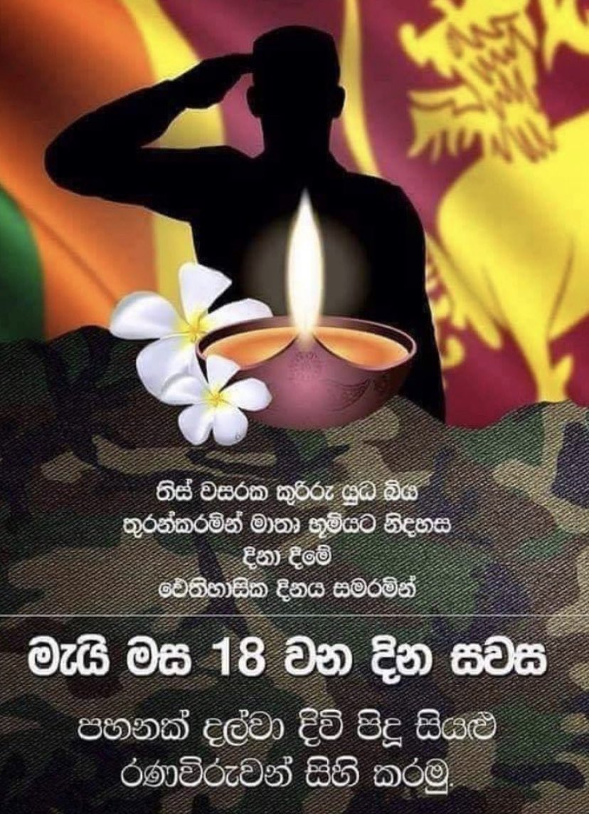 oshirozairo's tweet photo. We Salute for all war Heroes 🪔🙏♥️
#srilankawarhero #tribute #30yearswar https://t.co/5Rw9sF5vRL