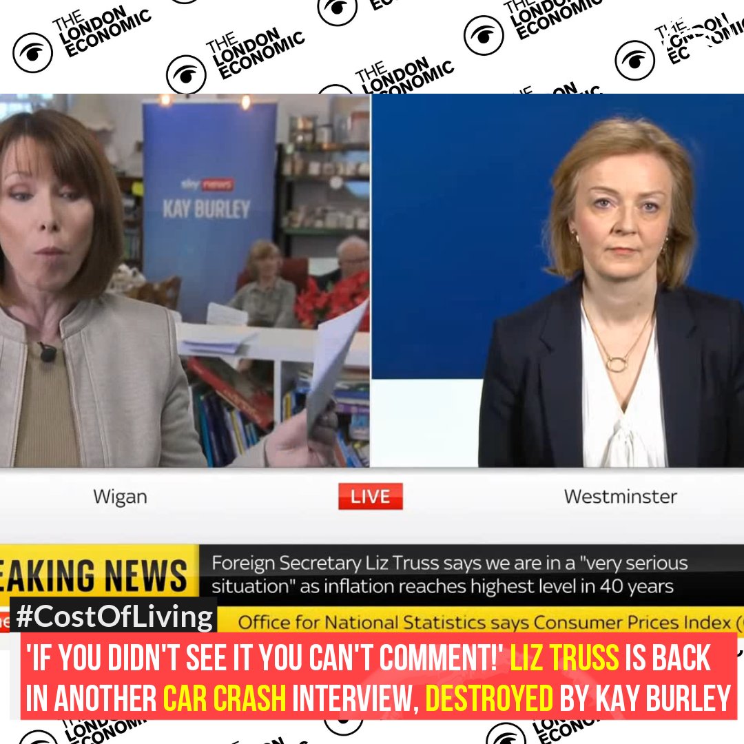 Liz Truss is back on TV for another car-crash interview 🤯🤯🤯

Watch 📲 tinyurl.com/29ambtue #KayBurley