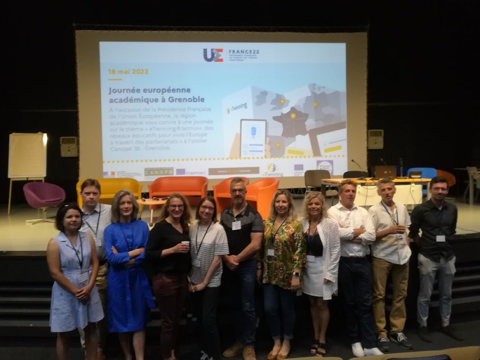 🇪🇺Journée européenne académique ! eTwinning et Erasmus+ des réseaux éducatifs pour vivre l’Europe à travers des partenariats 🇪🇺<a href="/acgrenoble/">Académie de Grenoble</a> <a href="/ErasmusplusFR/">Agence Erasmus+ France / Education Formation</a> <a href="/eTwinningFrance/">eTwinning France</a> @Canope_38