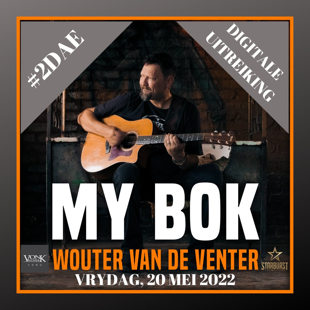 StarburstPromo's tweet image. Net #2dae oor voor die digtiale uitreiking van @woutervdventer se nuwe enkelsnit, #MyBok !