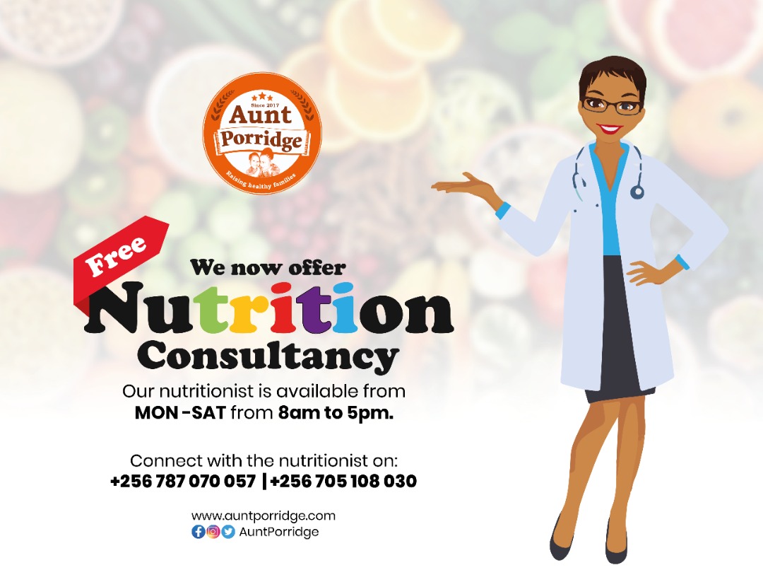 AuntPorridge's tweet image. Visit our head office in Wandegeya to get free nutritional based advice from our nutritionist from MON – SAT, 8am to 5pm. You can book an appointment with the nutritionist on: 0787 070 057 or 0705 108 030
#aunt porridge #nutrition #health #healthylifestyle #healthyfood #diet