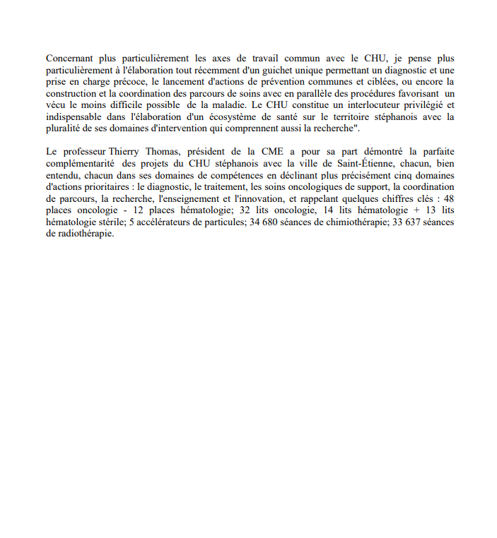 MajoriteSainte's tweet photo. [#Communiqué]
Plan cancer : l'exemplarité stéphanoise saluée à #Santexpo à #ParisSousTutelle #PlanCancer #SaintEtienne https://t.co/bItMNi3szR