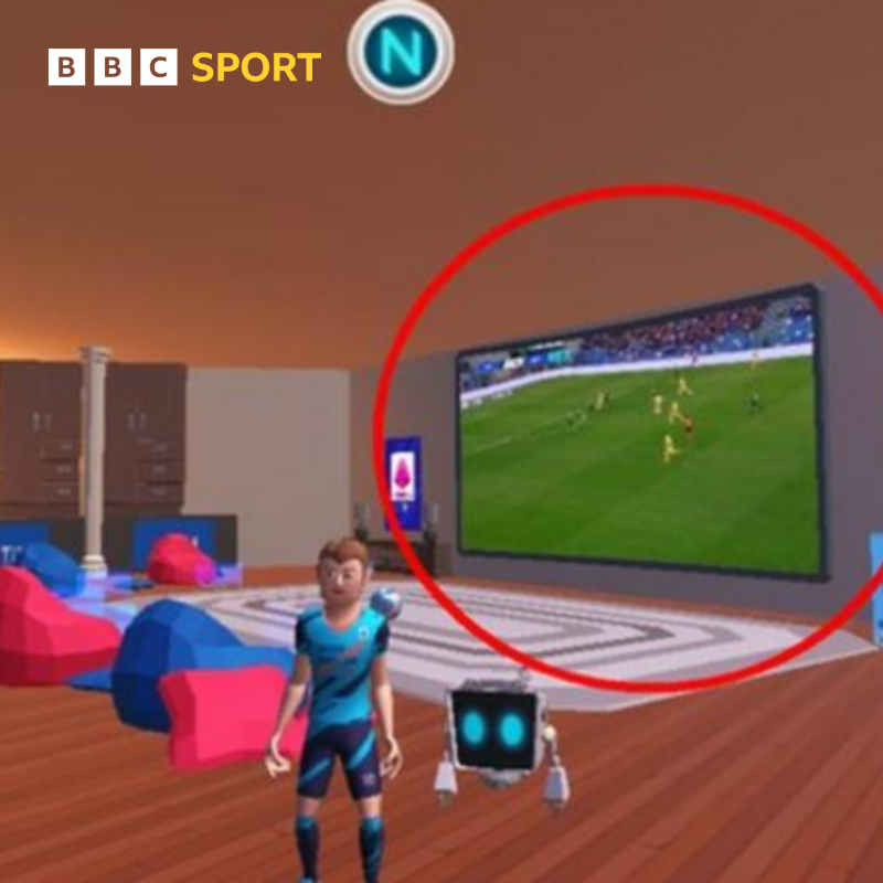 BBCSport's tweet photo. In an attempt to reach out to so-called Generation Z, the Italian League have made strides towards broadcasting fixtures in the digital world 💻

More ⬇️

#BBCFootball #Metaverse