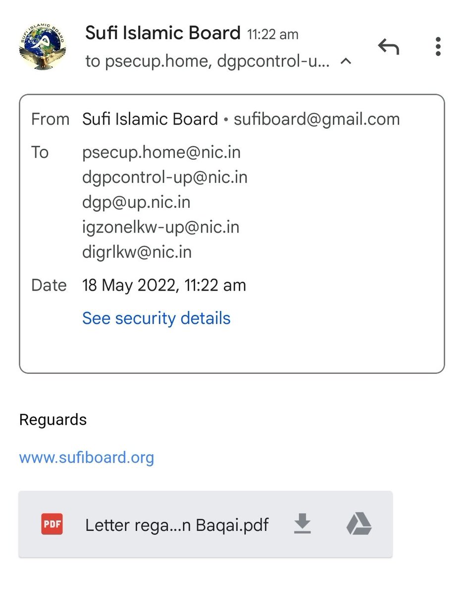 sufiboard's tweet photo. After @almass3ari issued a fatwa to kill members of @sufiboard , the General Secretary @hasnainbaqai was attacked   Many rounds of bullets were fired at his house at 1.25 AM today.🙏 @myogioffice  @dgpup @Uppolice @unnaopolice  @adgzonelucknow to take action. https://t.co/FG6b17da1q