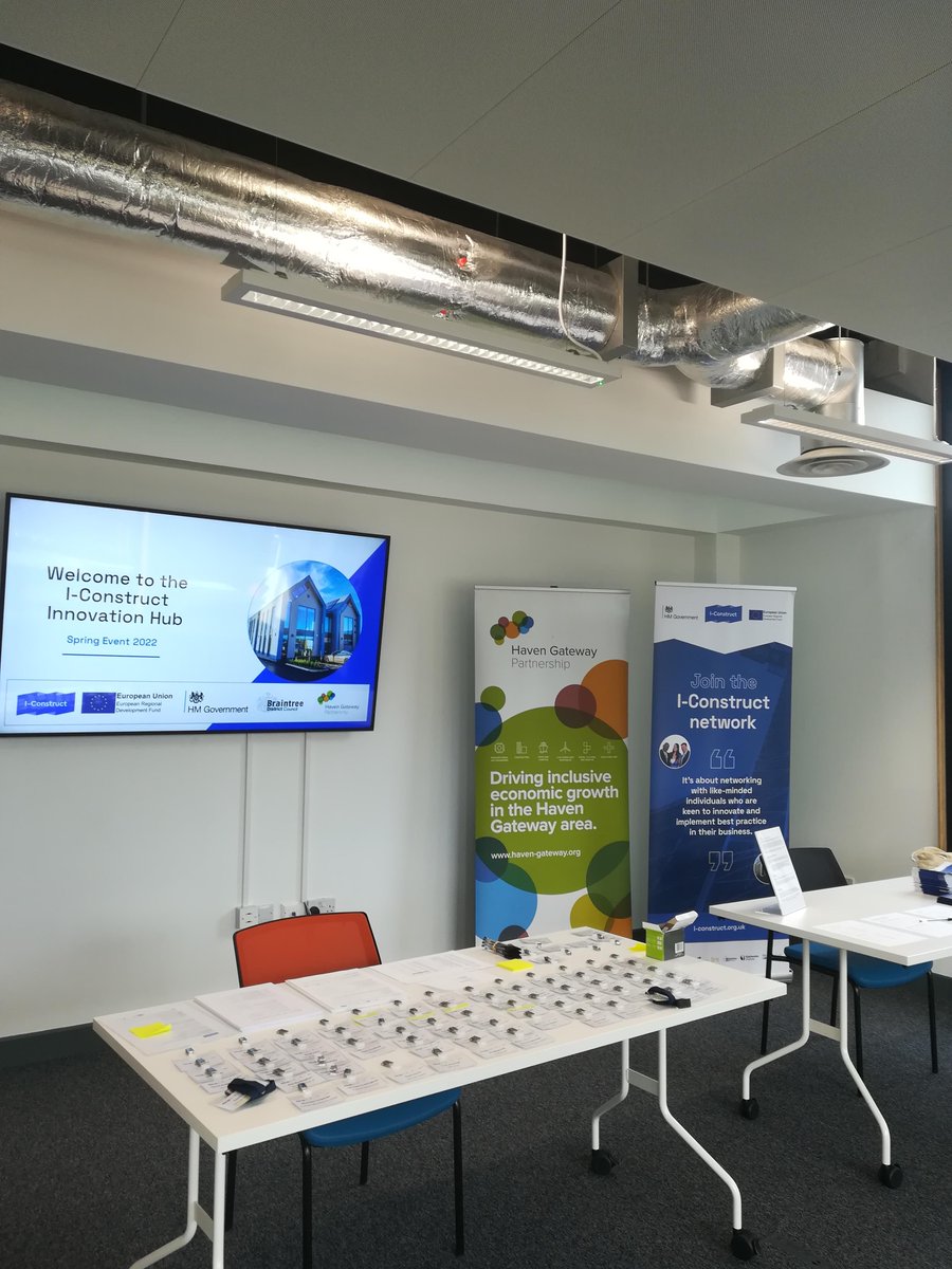 iconstruct_uk's tweet photo. The team are ready to welcome our guests to our Spring Event at the I-Construct Hub in Braintree, Essex. Share your photos with us today with #iconstruct.
#construction #digitalconstruction #supplychain https://t.co/Nsq0pNl60F