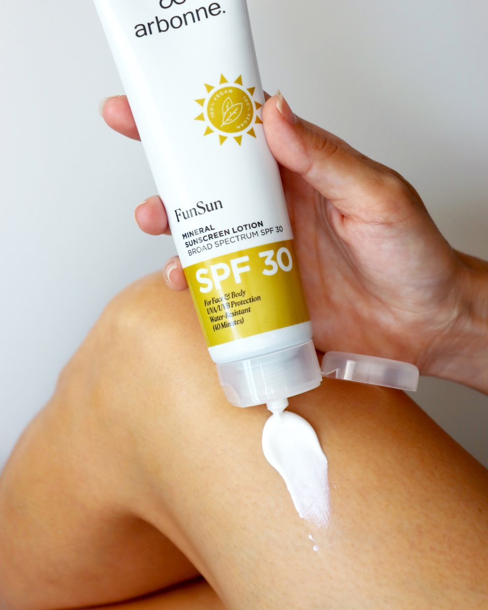 UK_Arbonne's tweet photo. Reminder not to skip SPF! Our NEW FunSun Mineral Sunscreen Lotion SPF 30 makes it easy to make sunscreen a priority because it blends easily into the skin. Who’s ordered theirs yet? This is a must have for all your sunny adventures ahead ☀️ 

#ArbonneUK #FunSun #SkinCare https://t.co/prlF4Kzp5b