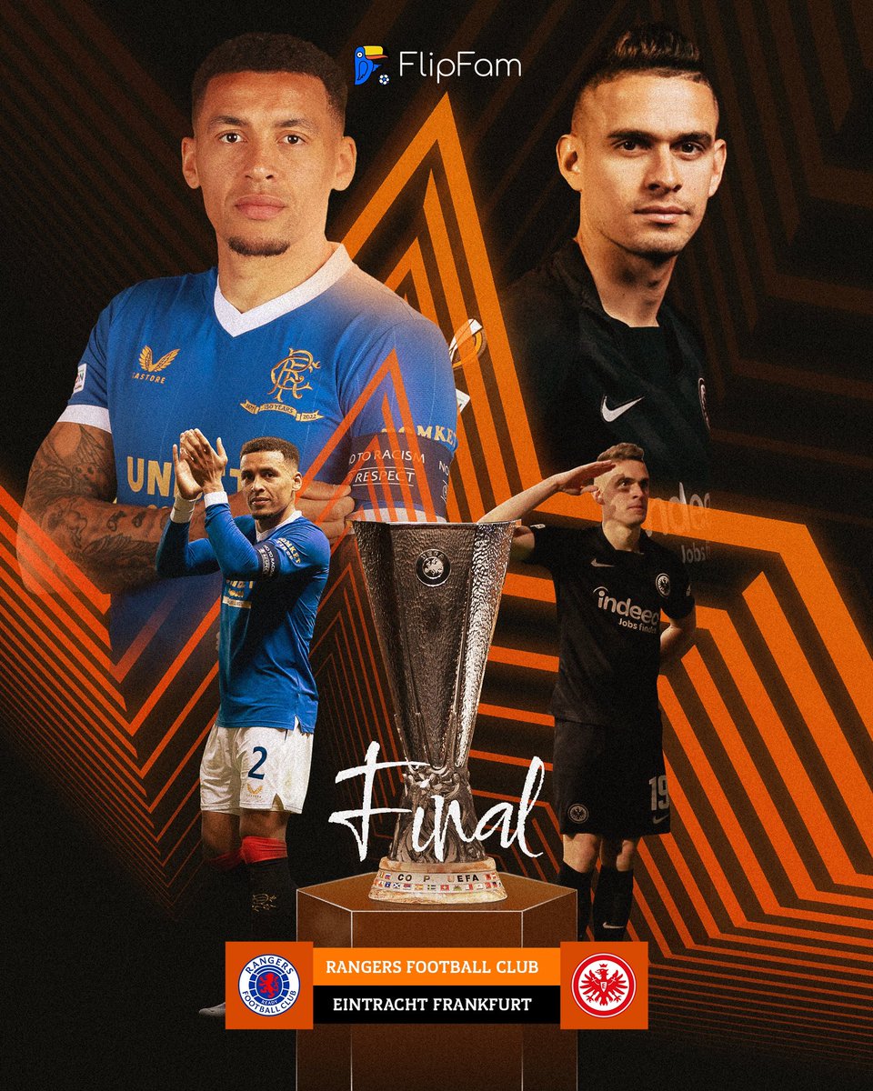 FlipFamHQ's tweet photo. Who will win the @EuropaLeague Final? 🏆

@eintracht_eng vs @RangersFC ⚫️🔵

#UELfinal  #UEL https://t.co/EaCCleQNmM