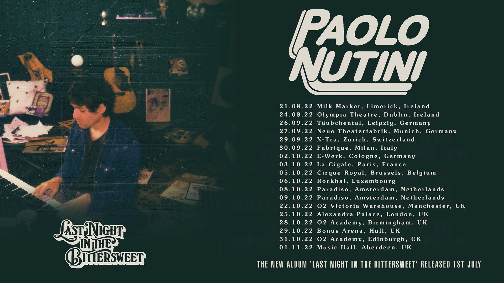 Paolo Nutini Tour 2023 Uk Fannie Little Buzz