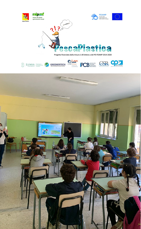 CnrIpcb's tweet photo. Giornata di #divulgazione @Pescaplastica alla Scuola dell'Infanzia e Primaria Paritaria Maddalena di Canossa CT (classi III e IV insegnanti Giovanna Greco e Rosy Plumari) il 12/05/2022 @Enjoipol1  @CnrIpcb  @Mipaaf   @pofeamp @Regione_Sicilia  @Ismed_CNR  @UniLUMSA; Greenertech https://t.co/Z7RsmdEOsr
