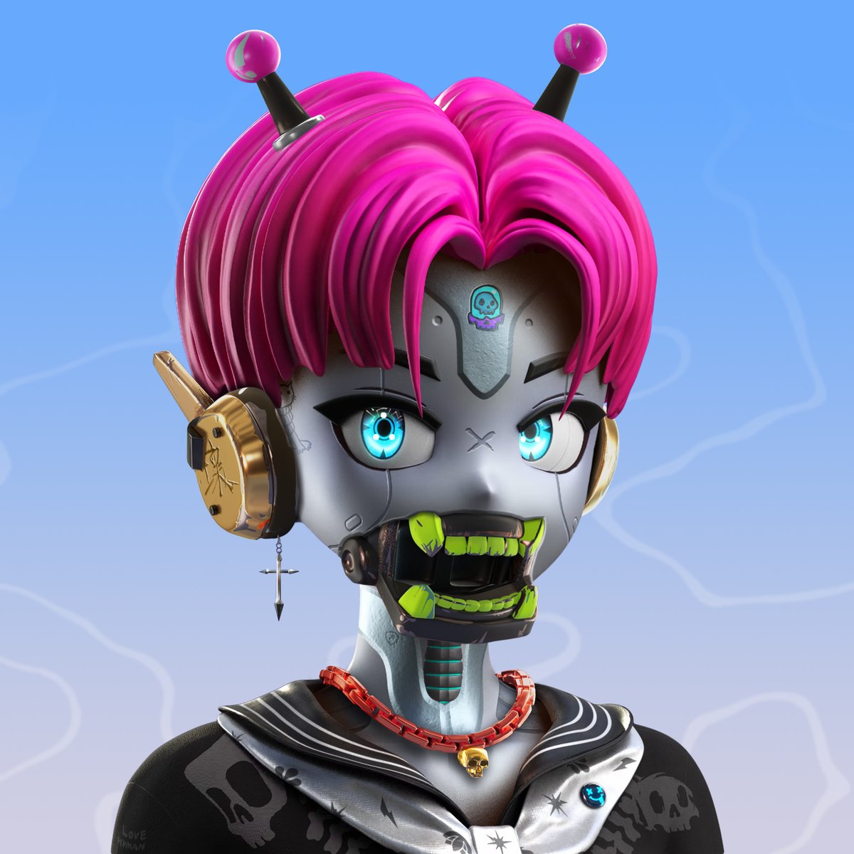 H3N2Y0D's tweet photo. Many thanks to @badfacebots &amp; its talented member 
@p_o_art . He created such an amazing and impressive avatar fused with @badfacebots &amp; @RTFKT @CLONEXCORP

Bad Face Bots is also the community you can't missed. Join us and enjoy the vibe!

 #nike #CloneX #badfacebots https://t.co/ogs8wDjWsR