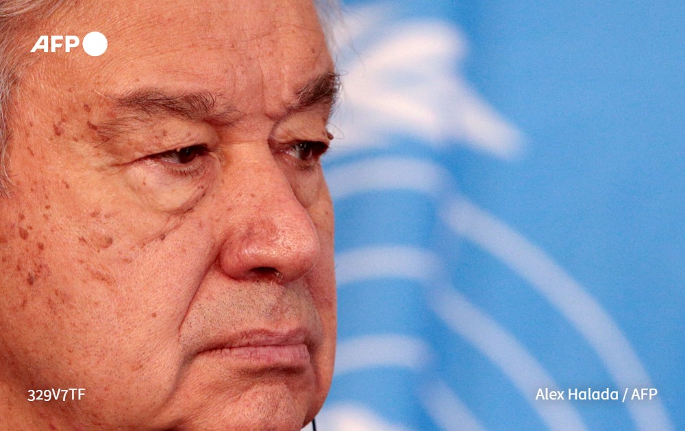 afpfr's tweet image. Ce rapport est "une litanie lamentable de l'échec de l'humanité à lutter contre le dérèglement climatique", a dénoncé le chef de l'ONU, Antonio Guterres #AFP