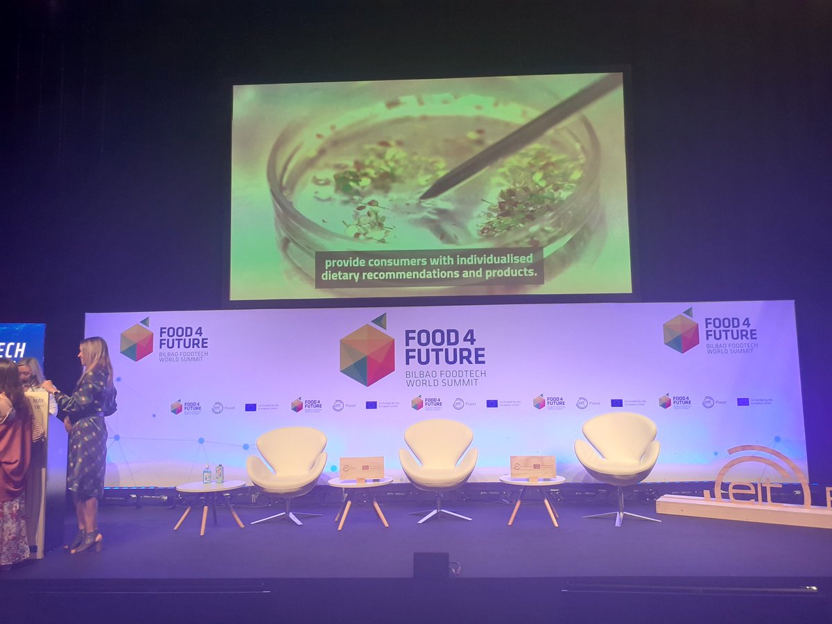 @expofoodtech looking for to the @EITFood food forum session today. Just seen the stage I will be speaking from. Looks great! #Food4Future #phdlife