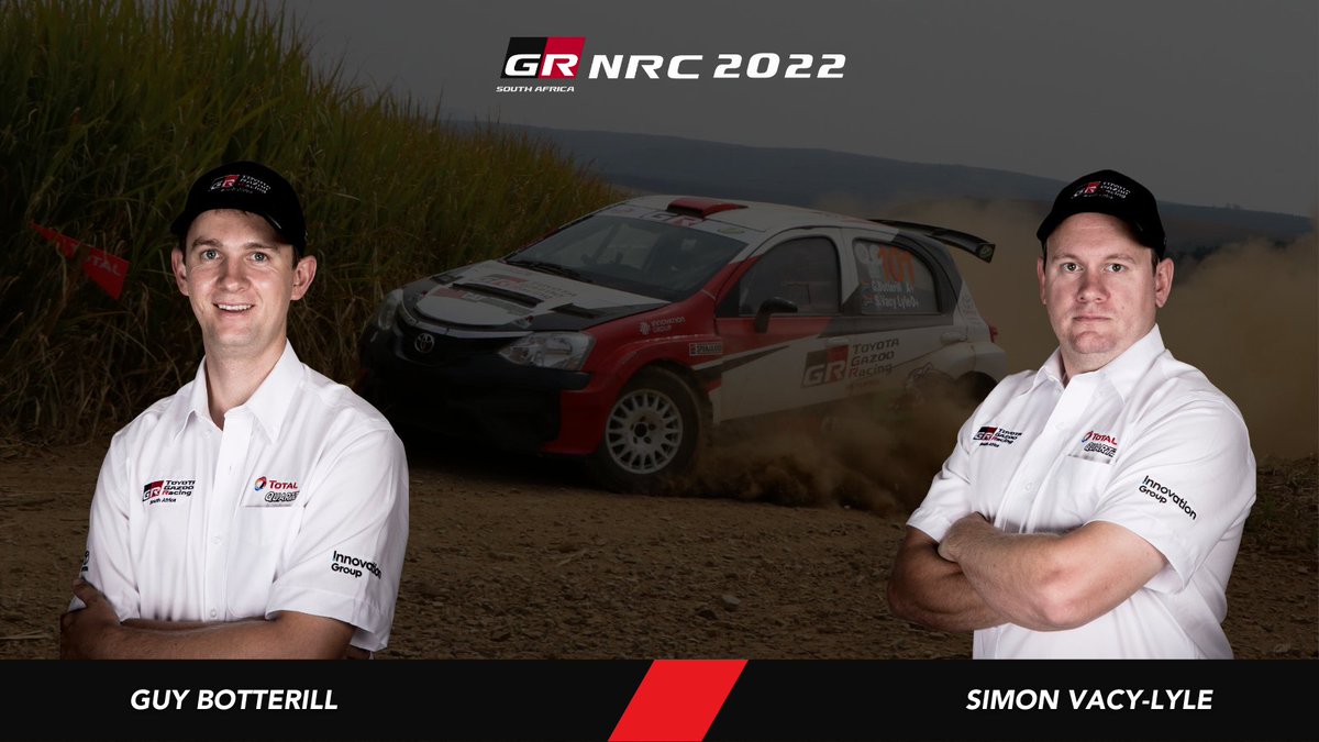 TGRSouthAfrica's tweet photo. Not only will @Guybotterill and @simonvl2  be competing in the #SARRC for #TGRSA, but they’ll also be flying our flag in the #SANRC. The former champions are back in the saddle this weekend!

Follow the 2022 events - https://t.co/lAoTClOA3p https://t.co/kMOYZuCJak