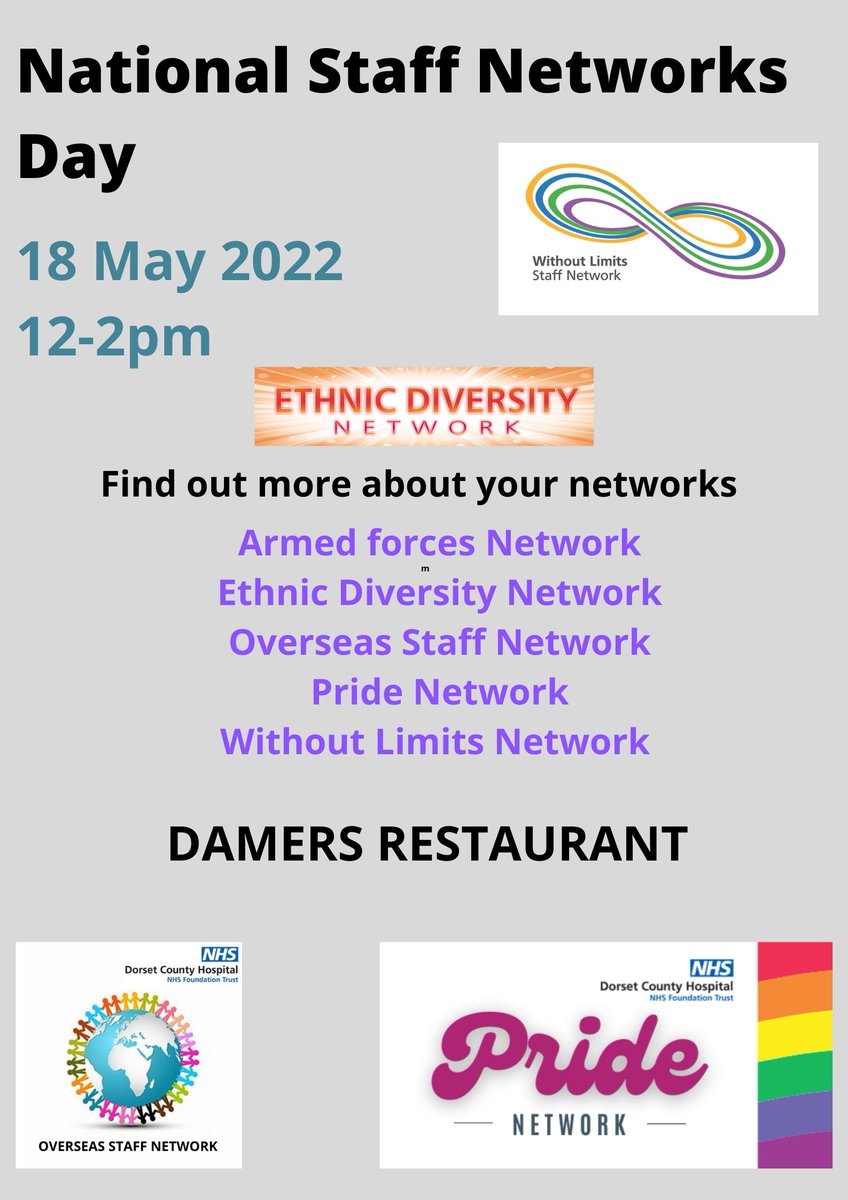 carrying on the <a href="/DCHFT_inclusion/">DCHFT Inclusion</a> momentum from last week. another opp. to meet #staffnetworks chairs  <a href="/DCHFT/">Dorset County Hospital NHS Foundation Trust</a> damers 12-2pm