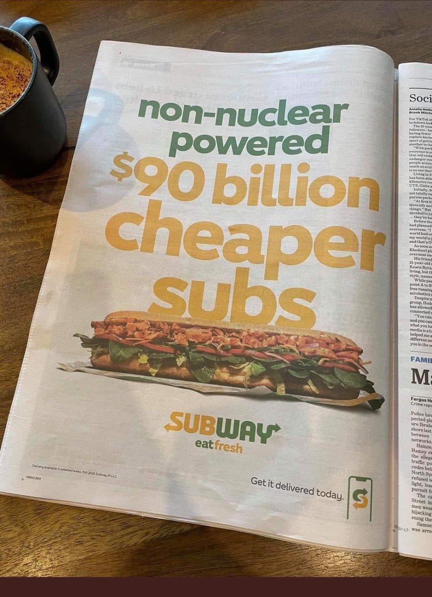 cathybraypoet's tweet photo. @KylieParkerCA @jamesmassola #AllTheWayWithOzSubway #NoArmsRace #TotesAUKUS
#FundClimateScience #MarineResearch
#SurgeryShipsNotSubmarines
#SchoolStrike4ClimateChange #auspol https://t.co/1JXuBSzfvd