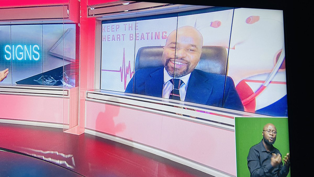 SABCVitalSigns's tweet photo. {On Air} We are joined by @MusaMayayise on Vital Signs @SABC_2 to unpack #hypertension and the prevalence of the disease in South Africa. #HypertensionAwareness https://t.co/GpJ9pc4XBr