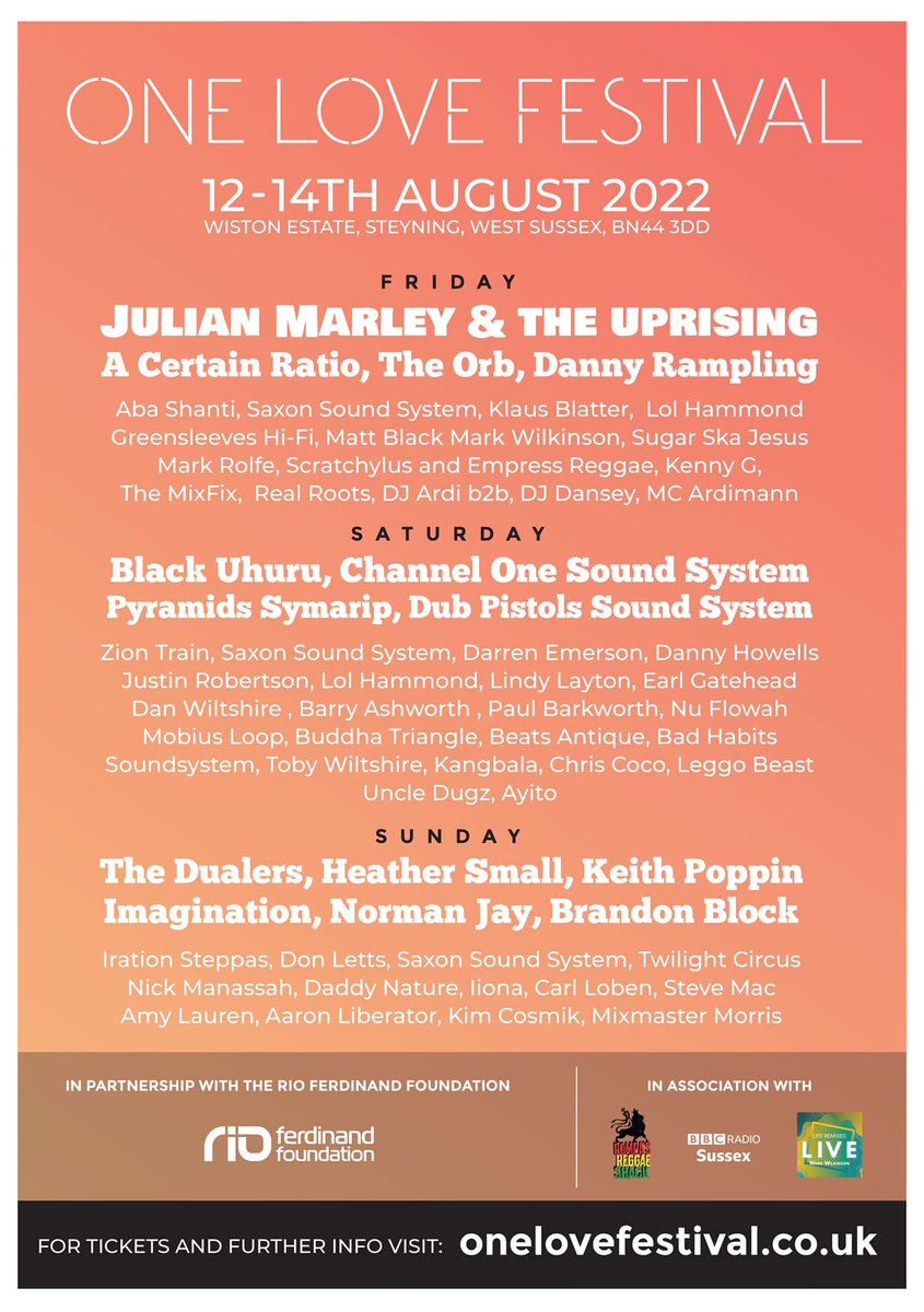 AlisonHussey_'s tweet image. Great playlist for a Wednesday morning to put you in the mood for this year's @OneLoveFestival co-curated by @Lol_Vertigo in partnership with @riofoundation @rioferdy5 #UnitedTogether #notboxed #UnitedAgainstRacism #OneLove open.spotify.com/playlist/4zAKk…