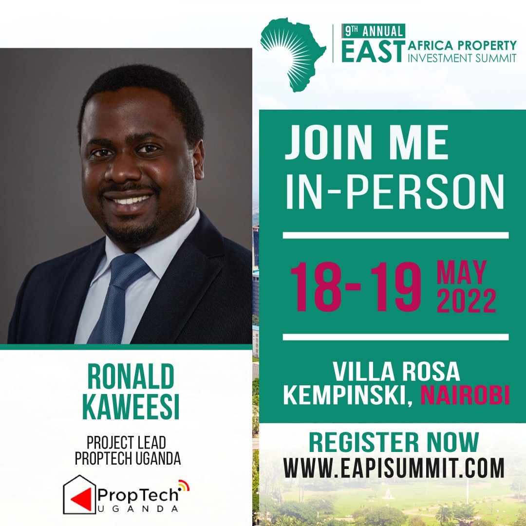 PropTech Uganda (@proptechug) on Twitter photo Join our <a href="/ProptechUg/">PropTech Uganda</a> Projects Lead <a href="/ronaldkaweesi/">Ronald Kaweesi</a> as he speaks about East Africa Real Estate Market Outlook and Technology at the #EAPI2022. Join our <a href="/ProptechUg/">PropTech Uganda</a> Projects Lead <a href="/ronaldkaweesi/">Ronald Kaweesi</a> as he speaks about East Africa Real Estate Market Outlook and Technology at the #EAPI2022.