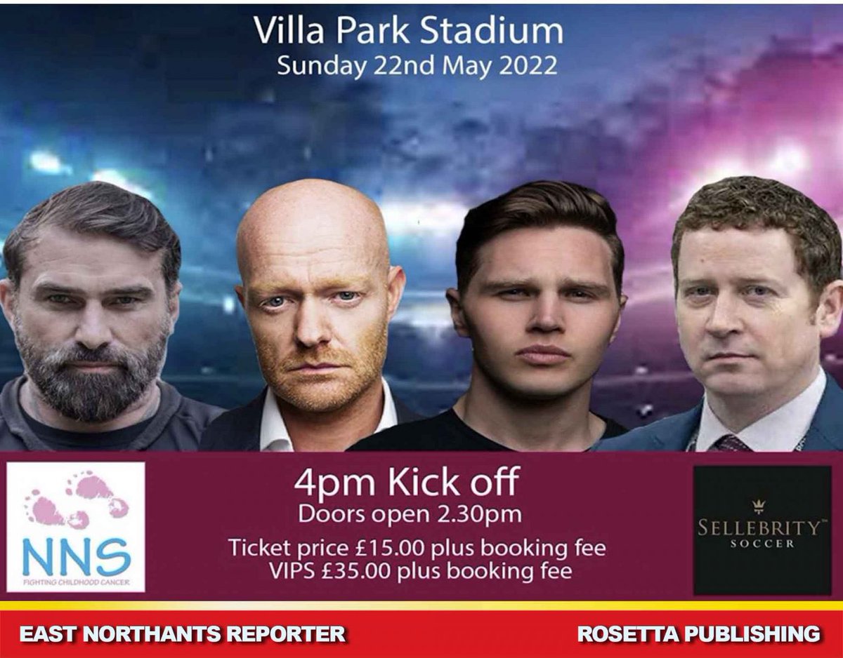 Former Aston Villa star to star in Northampton charity match. Read more rosettapublishing.com/reporter/2022/… #localnews #news #community #Northants #Northamptonshire #RushdenReporter #charity #football