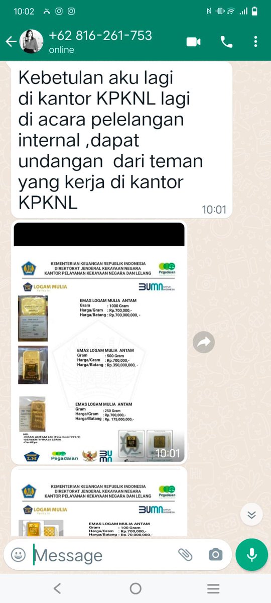 Temans, hati-hati jika menerima WA dari nomor 0816261753. Nomor tersebut menggunakan foto saya, mencantumkan nama saya, lalu menghubungi seorang sahabat dengan maksud menipu lewat lelang logam mulia.

Nomor tersebut bukan punya saya,  diblock aja ya. cc <a href="/IndosatCare/">Indosat Care</a>