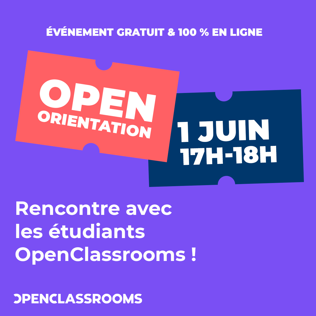 OCFrance's tweet photo. #OpenOrientation, notre événement en ligne gratuit, revient pour une troisième édition.
Inscrivez-vous gratuitement aux conférences qui vous intéressent
Inscrivez-vous dès maintenant → https://t.co/HLeZGZvxFZ https://t.co/7YVnJqJkro