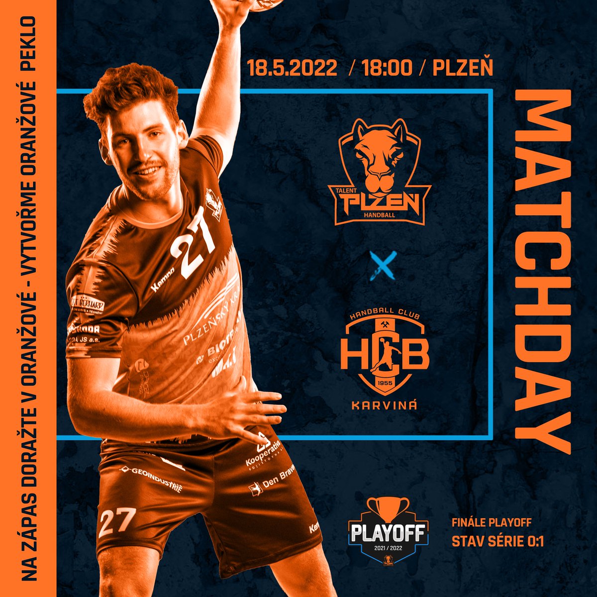 TalentPlzen's tweet photo. Matchday! 🔥 Pojďme ve finále srovnat krok ✊ Budeme vás všechny potřebovat 👏 A nezapomeňte dorazit v oranžové! 🟠🟠 Začínáme v 18 hodin v hale na Slovanech! #plzenmatalent #repeat3peat #jdemsiprodouble https://t.co/27GgWXzYjk
