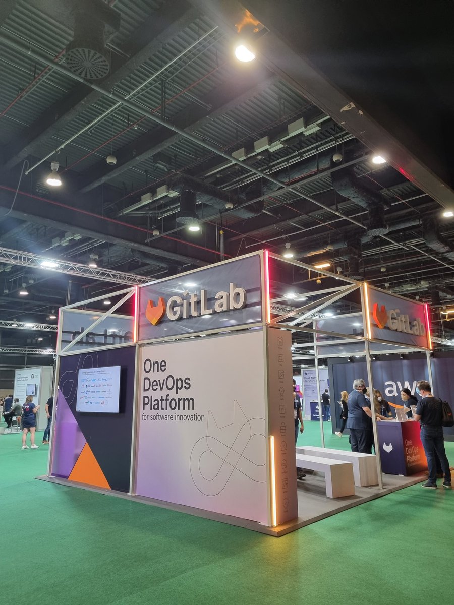 devstefops's tweet photo. Yay!!! Starting now #kubeconEU come check out both @gitlab stands we have #lighteningtalksโก๏ธ #demos ๐ค & #VRracing ๐ #somanyactivities ๐คฉ https://t.co/OOTfMFqUdv