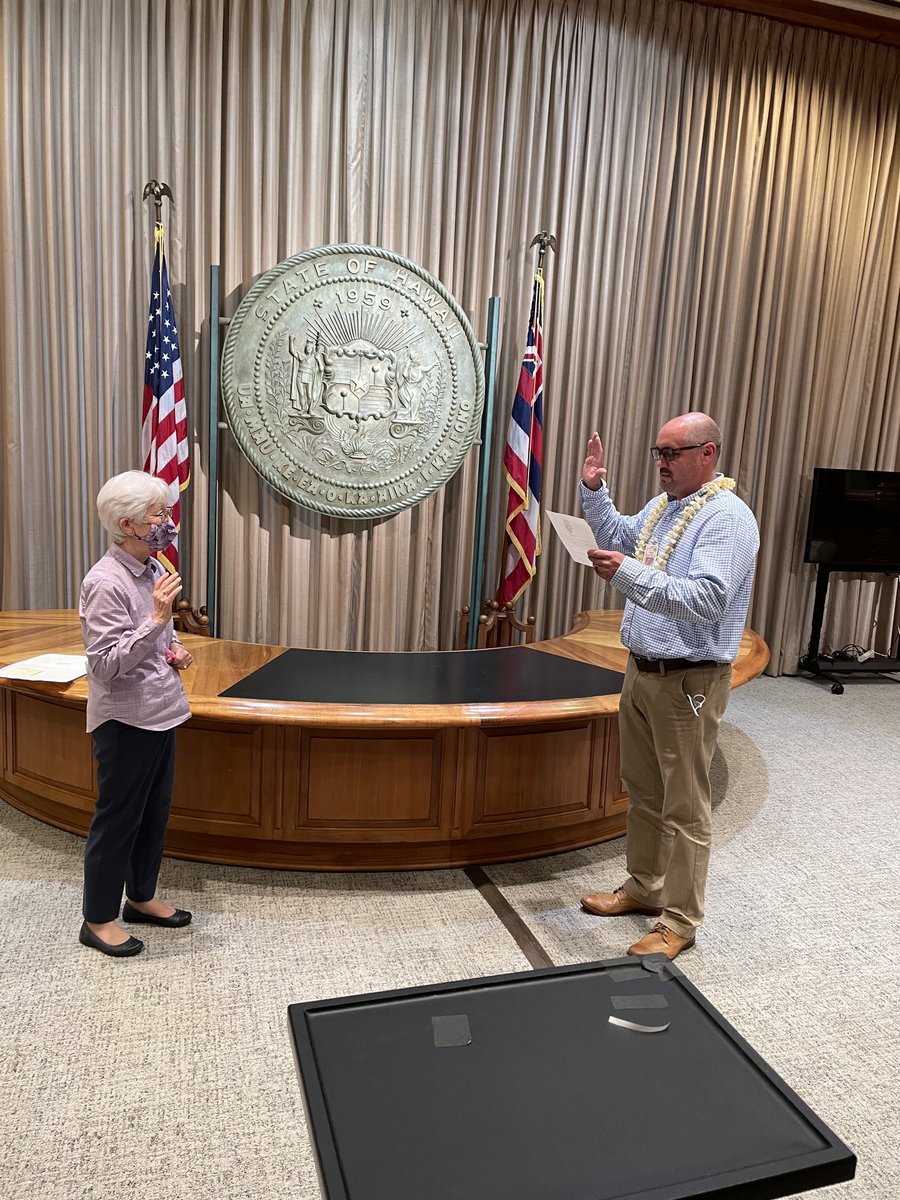 Officially sworn in as the Executive Director of the School Facilities Authority. Let’s create the learning environment our keiki deserve!