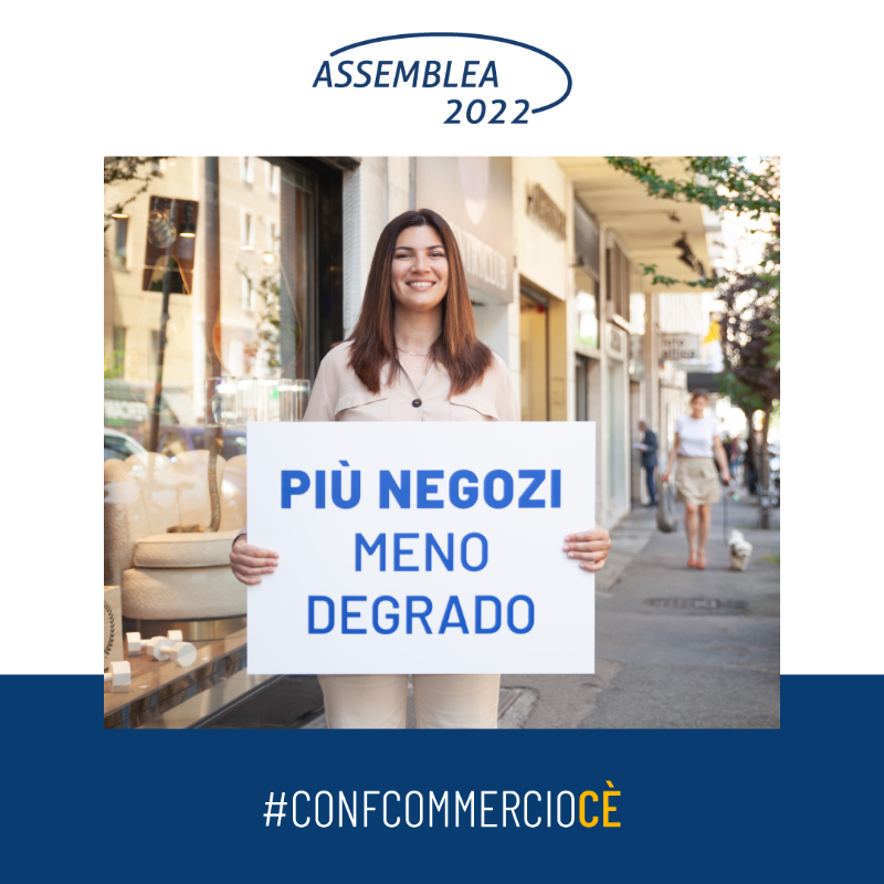 Confcommercio's tweet photo. #assemblea2022 Le attività commerciali sono l’anima, l’identità delle nostre città, fanno comunità e contrastano il degrado #viviAmolecittà  #confcommerciocè
