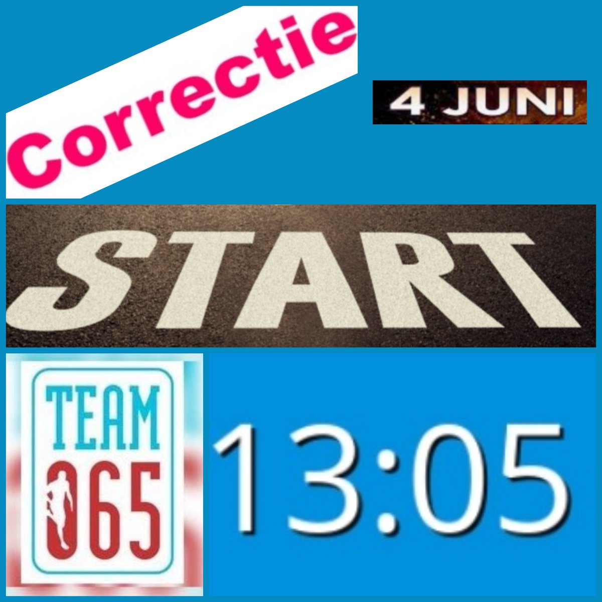 Onze starttijd js bekend ! 
Nog 17 dagen!! <a href="/Stg_Roparun/">Stichting Roparun</a> #roparun #goeddoel #pinksterweekend #550km #hardlopen #fietsen #nonstop #24/7 #palliatievezorg #kanker