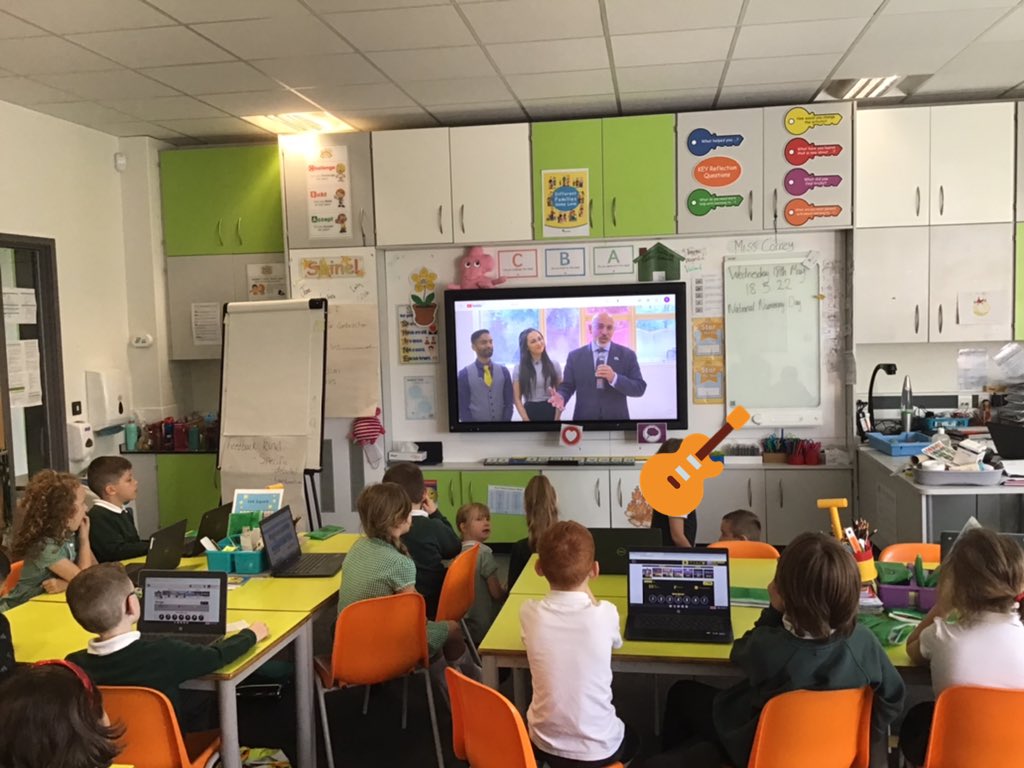 TGPS_NorthLincs's tweet photo. Year 2 are loving rocking and rolling for National Numeracy Day and the TT Rockstars Guinness World Record attempt! 🎸🎸#NationalNumeracyDay @TTRockStars #TGPSMaths https://t.co/w9nAhvIO5Z