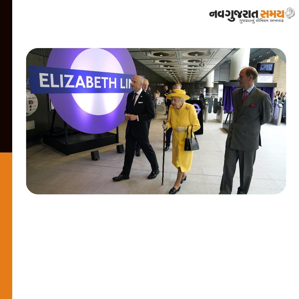navgujaratsamay's tweet photo. Britain's Queen Elizabeth made a surprise appearance at a ceremony to mark the completion of London Tube line named in her honour
#londonlife  #QueenElizabeth #TubeLine #attire #hat #ElizabethLine #London #subway #transportation #facility #new #trending #shocking #amazing #news https://t.co/OvQ2Xzmwx4