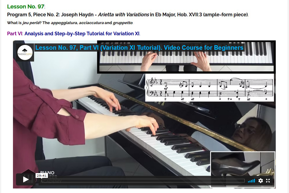 pianocareer's tweet photo. The 6th (and final!) part from the much-awaited Lesson No. 97 for Beginners is now available on https://t.co/b4oWfYoegS! 🎹🥰 

#piano #classicalpiano #pianotutorial #pianolesson #onlinepiano #pianopractice #pianocourse #pianoforbeginners #pianotechnique #Haydn #Variations https://t.co/2IRq5BebL9