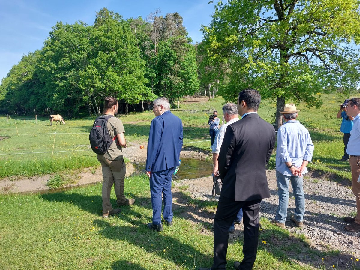 CENAuvergne's tweet photo. 30 participants lors de cette visite sous le soleil @Prefet_15 DDT15 @OFBiodiversite @cantalauvergne #CABA ComCom Chataigneraie cantalienne  Fondation du Patrimoine #AAPMA Cantal #CPIE Hte Auvergne #SIVU Auze Ouest Cantal Communes... &amp; bien sur @CENAuvergne https://t.co/7FjAh5s8ZE