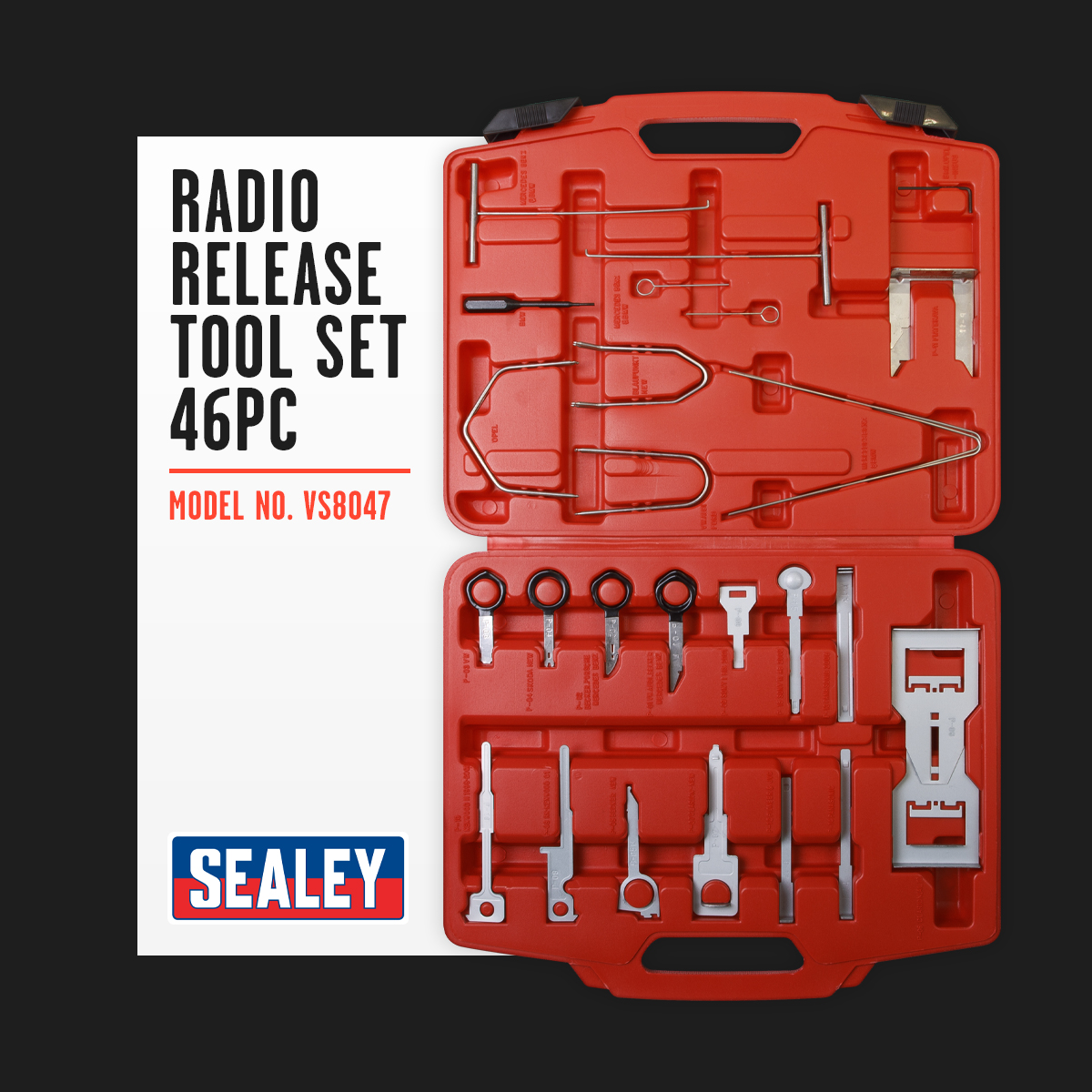Sealeytools's tweet photo. This comprehensive set of tools for release &amp; removal of in-car entertainment units on popular vehicles is currently on offer in our Tool Promotion.
Buy yours here: https://t.co/izjlSXMy8J

#Sealey #SealeyTools #ToolPromotion #InCarEntertainment #Upgrade #FaultFinding #Automotive https://t.co/PCHvOhWzSL